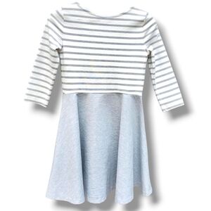 Ralph Lauren Gray Striped Kids Dress